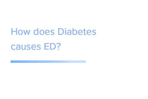 How does diabetes causes ED